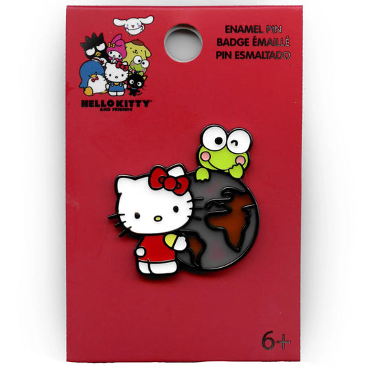 Hello Kitty Hugging Globe Pin