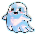 Holographic Cute Ghost Patch Funny Applique Embroidered Iron On