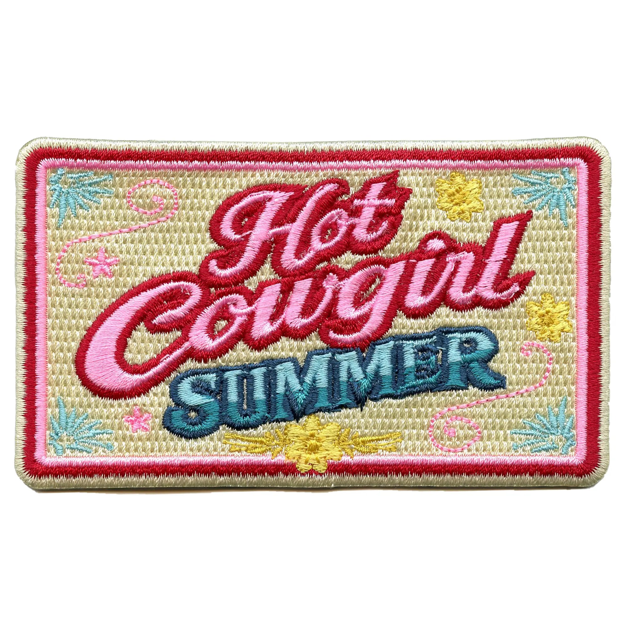 Hot Cowgirl Summer Patch Girly Western Aesthetic Embroidered Iron On