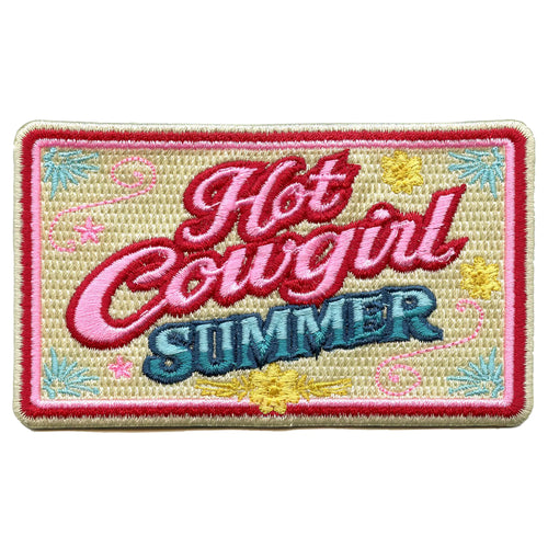 Hot Cowgirl Summer Patch Girly Western Aesthetic Embroidered Iron On