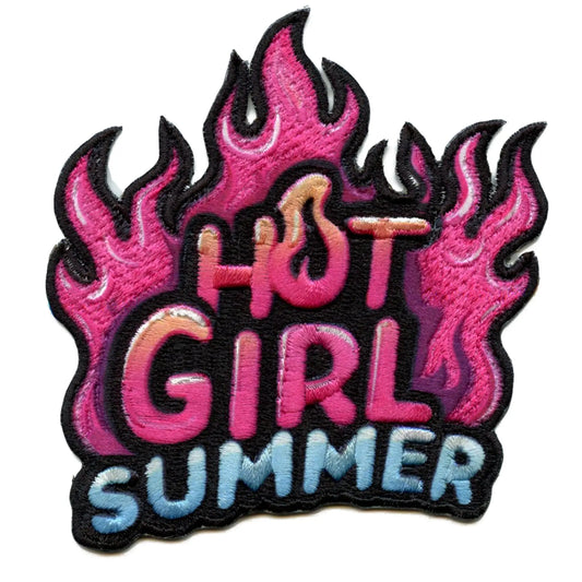 Hot Girl Summer Patch Rapper Chick Bop Embroidered Iron On