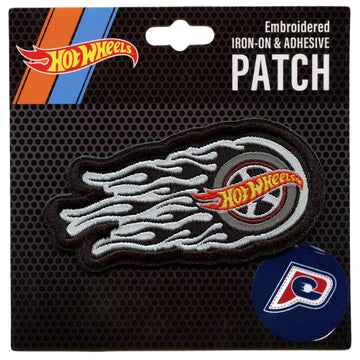 Hot wheels Logo Patch Car Tire Smoke Embroidered Iron On Patch