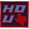 Hou Texas State Box Patch Texas Football Team Embroidered Iron On