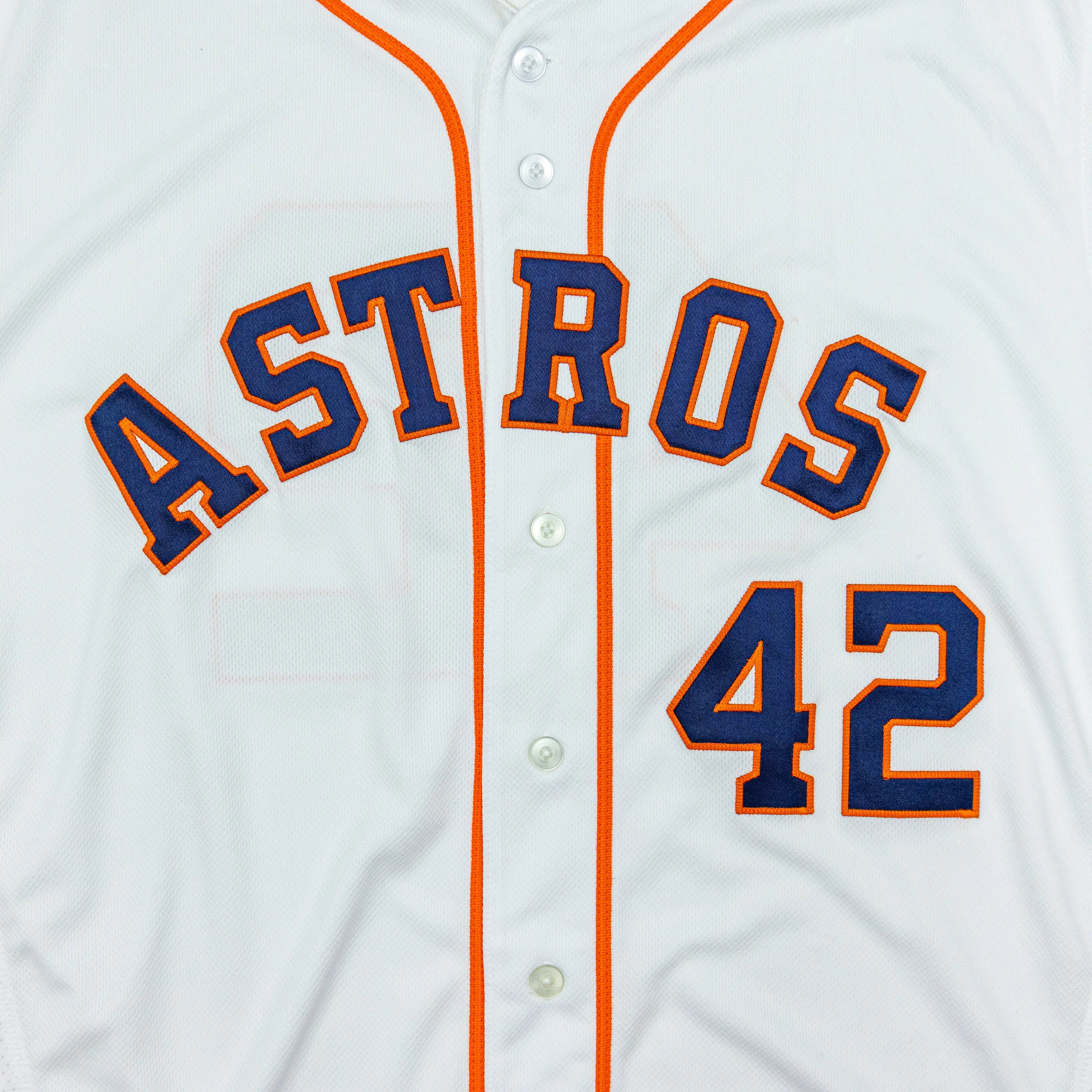 Houston Astros White Authentic Team Issued Jackie Robinson Day Jersey Size 46