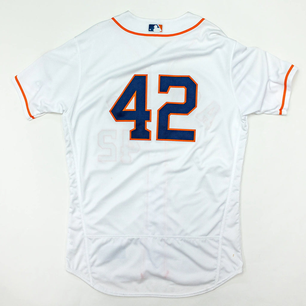 Houston Astros White Authentic Team Issued Jackie Robinson Day Jersey Size 46
