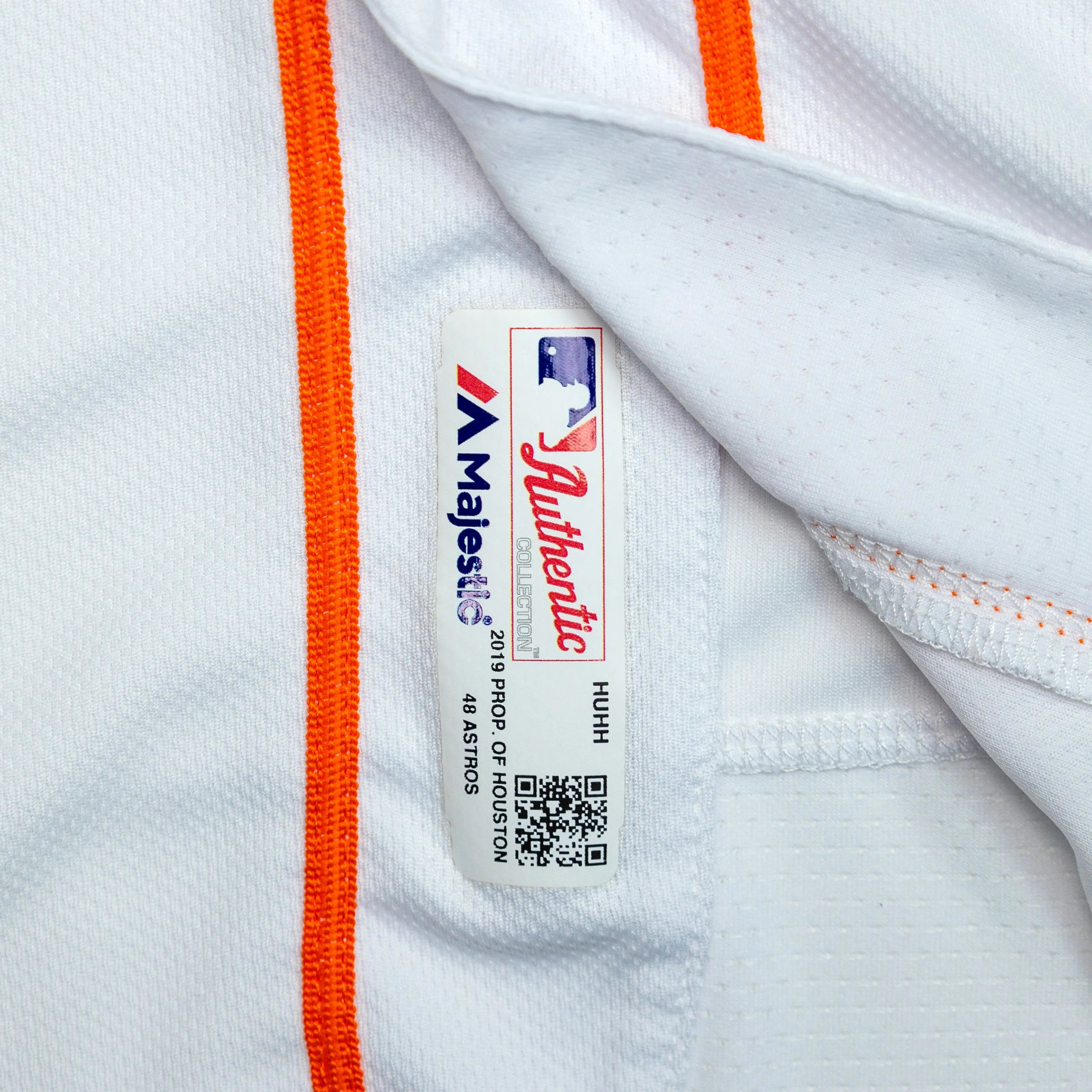 Houston Astros White Authentic Team Issued Relettered Jos Altuve