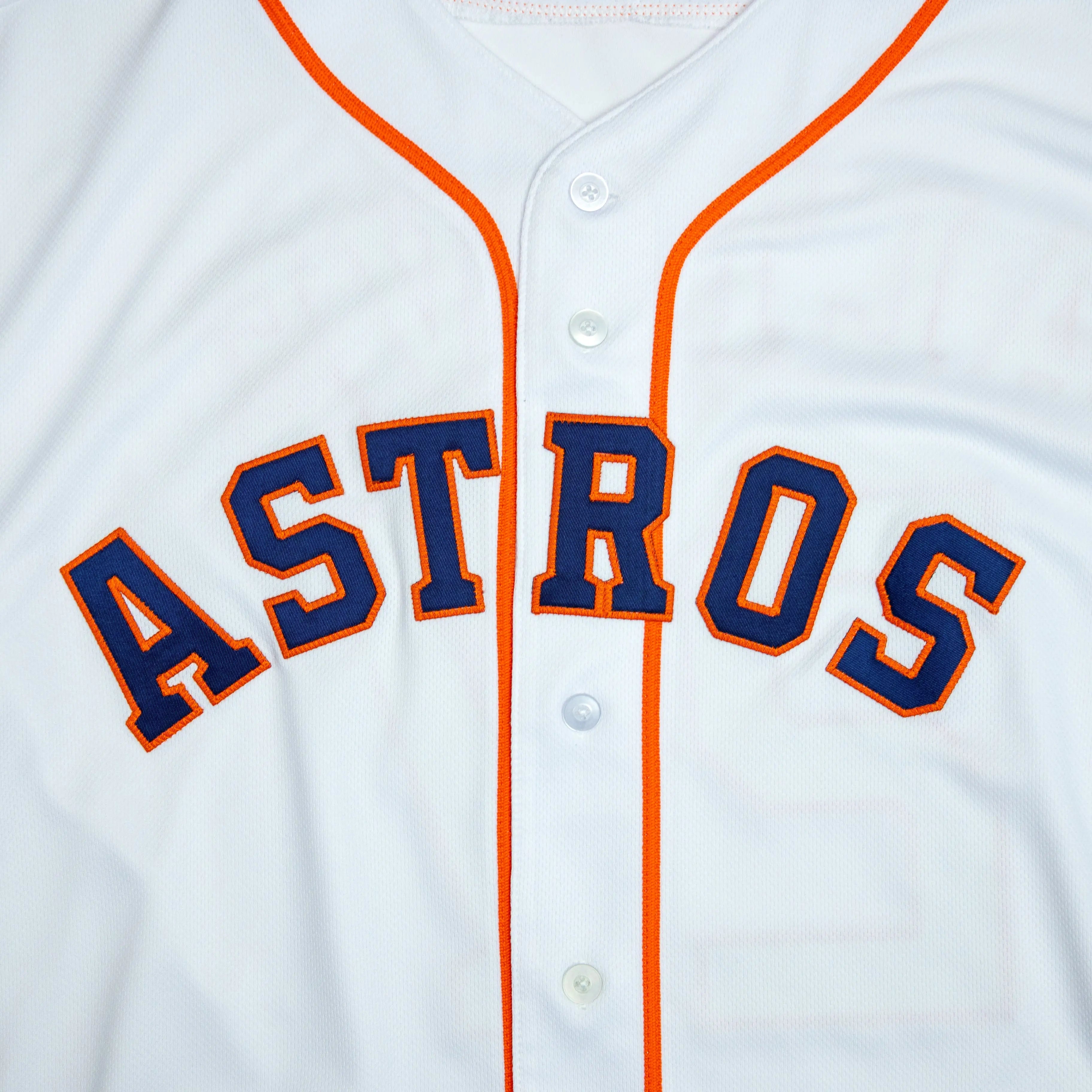 Houston Astros Jose Altuve White Orange Cooperstown Collection Home Jersey