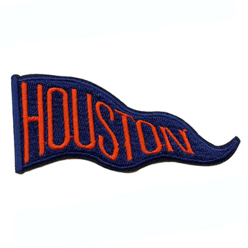 Houston Baseball Banner Patch Texas Pride Pennant Embroidered Iron On