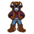 Houston Football Mascot Patch Rodeo Western Texas Embroidered Iron On