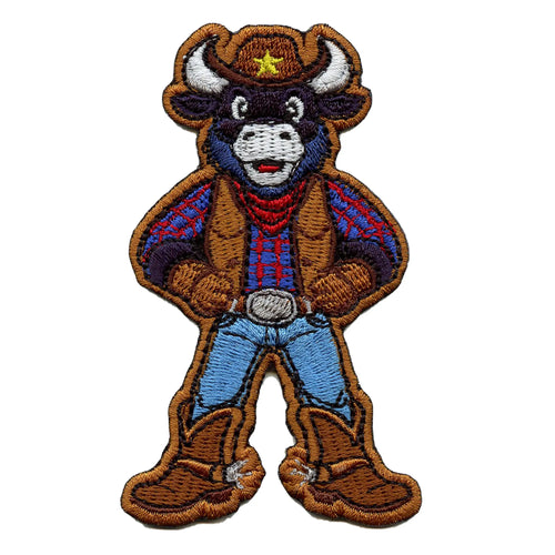 Houston Football Mascot Patch Rodeo Western Texas Embroidered Iron On