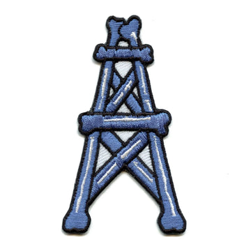 Houston Oil Rig Patch Bone Tower Football Parody Embroidered Iron On