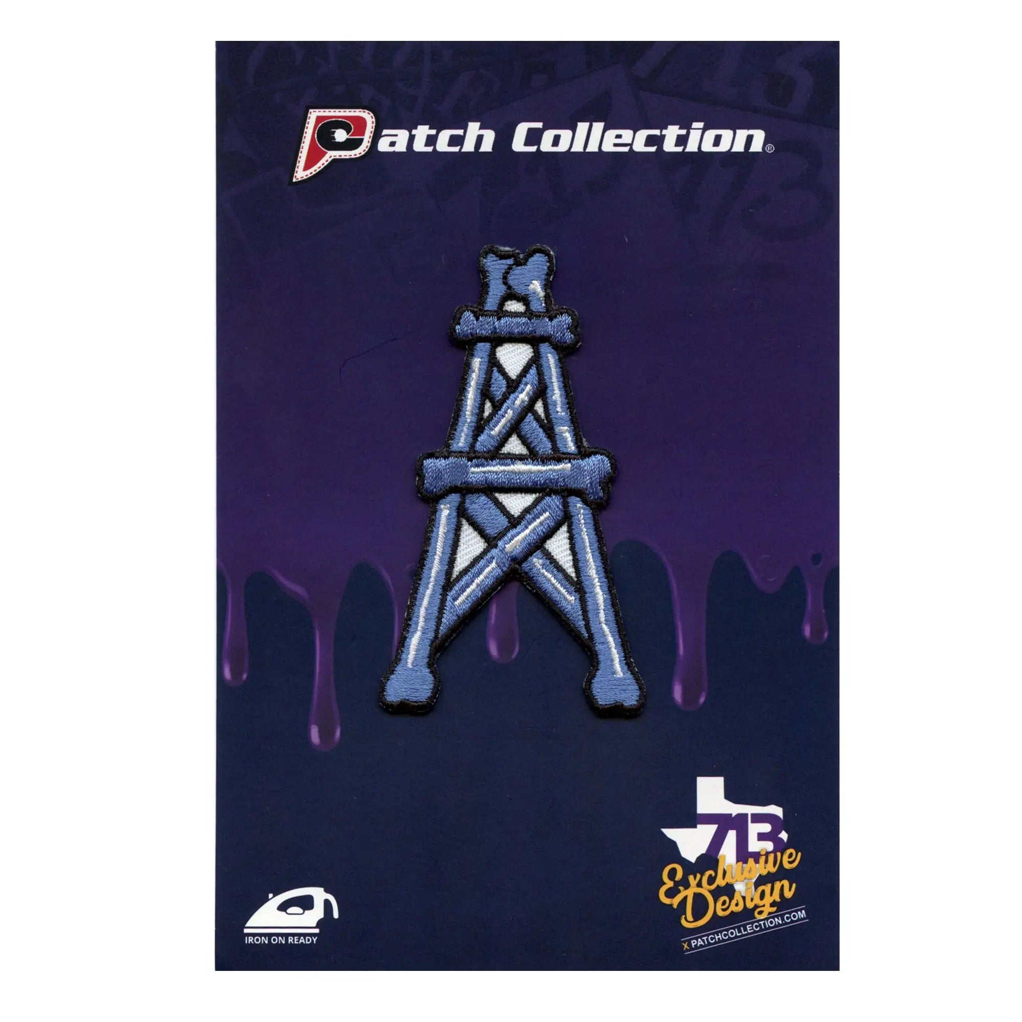 Houston Oil Rig Patch Bone Tower Football Parody Embroidered Iron On ...