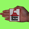 Houston Pasadena Hood Patch Pizza Parody Texas Embroidered Iron On
