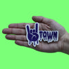 Houston Syrup H-Town Patch Drip Hand Script Embroidered Iron On