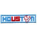 Houston Texans Script Patch Football Bull Title Embroidered Iron On
