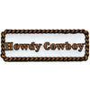 Howdy Cowboy Script Patch Cowboy Western Rope Embroidered Iron On
