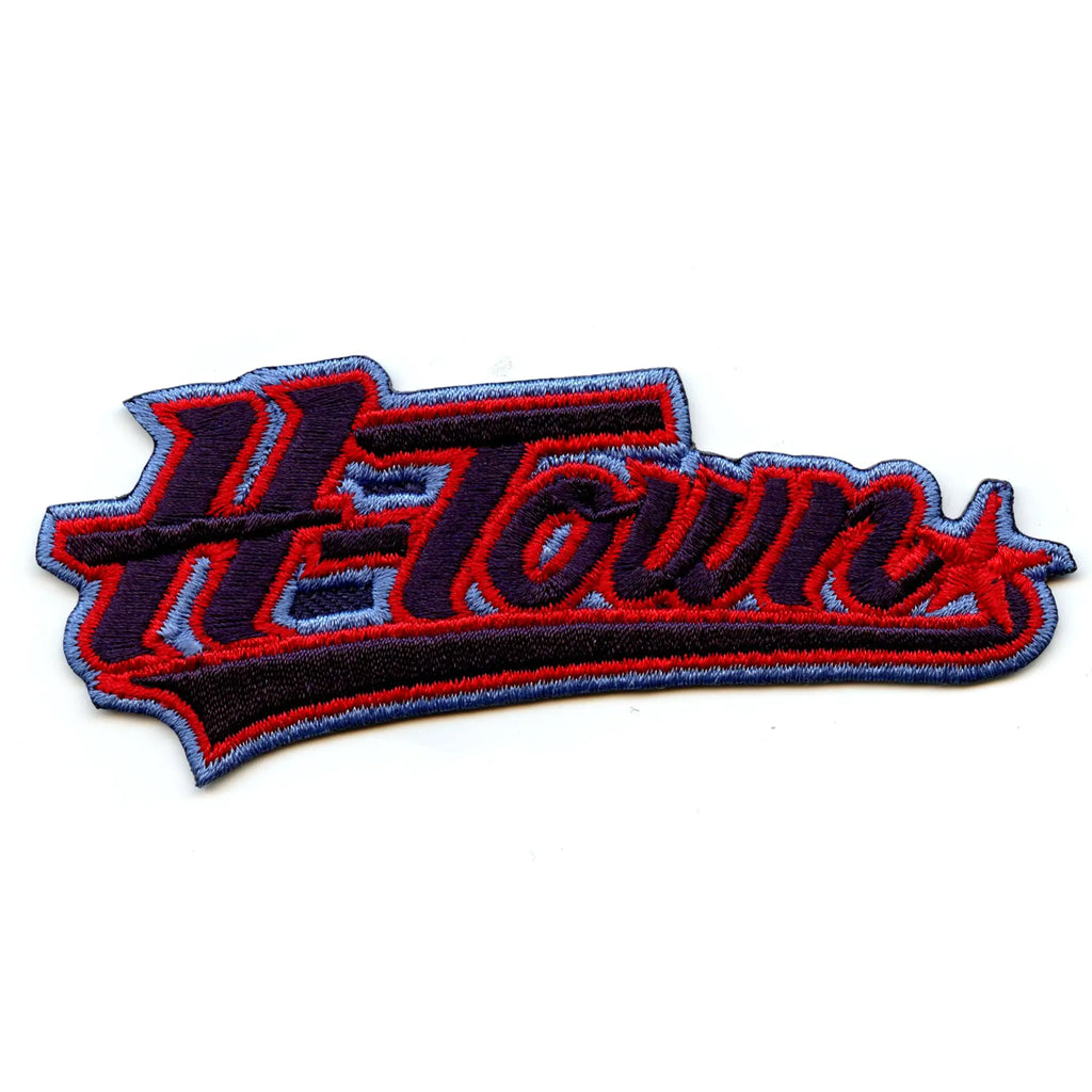 Htown Football Script Patch Houston Football Team Embroidered Iron on