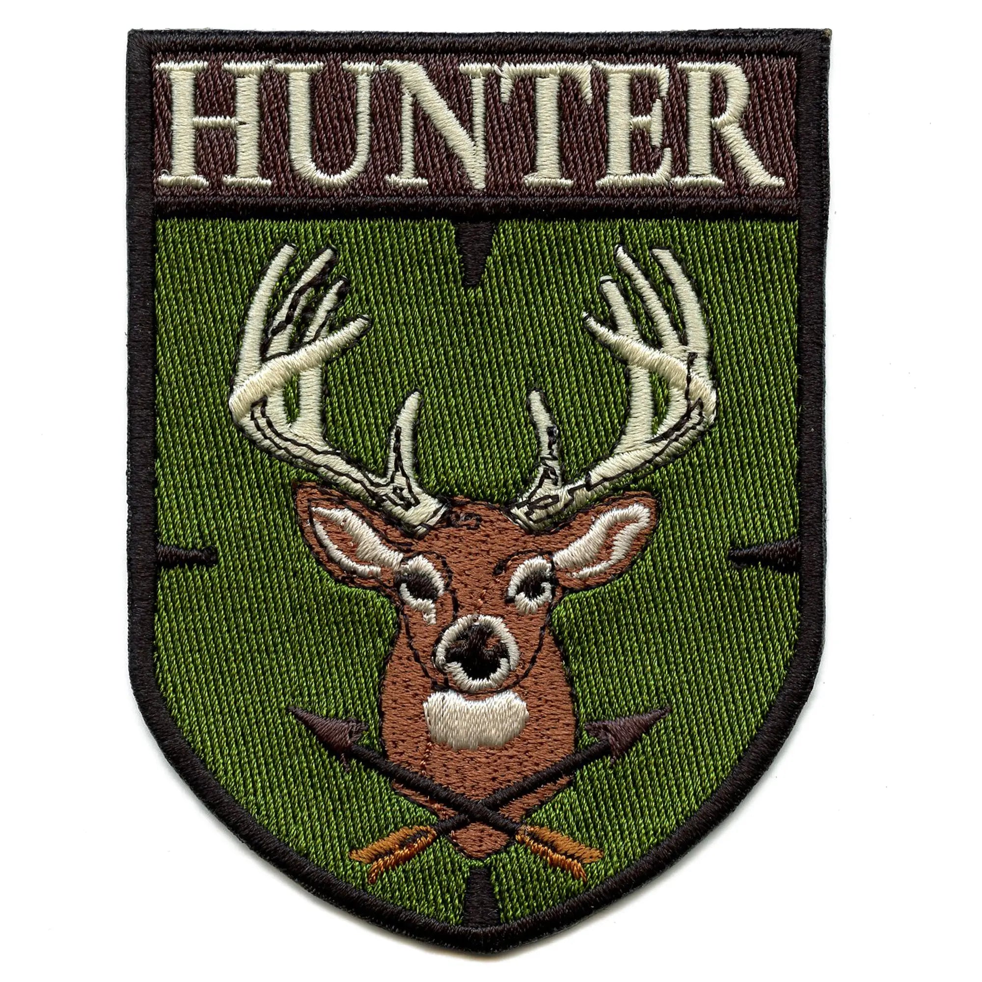 Hunter Deer Badge Patch Hobby Animal Hunting Embroidered Iron On
