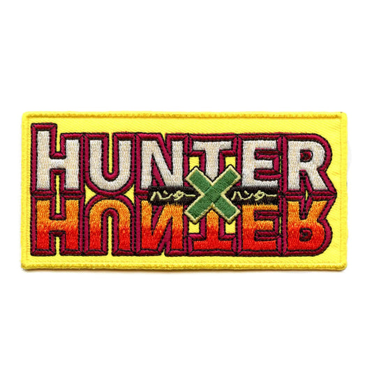 Hunter X Hunter Anime Cartoon Logo Patch Yellow Brown Embroidered Iron On