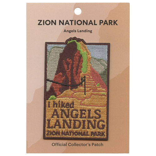 I Hiked Angels Landing Travel Patch National Park Embroidered Iron On