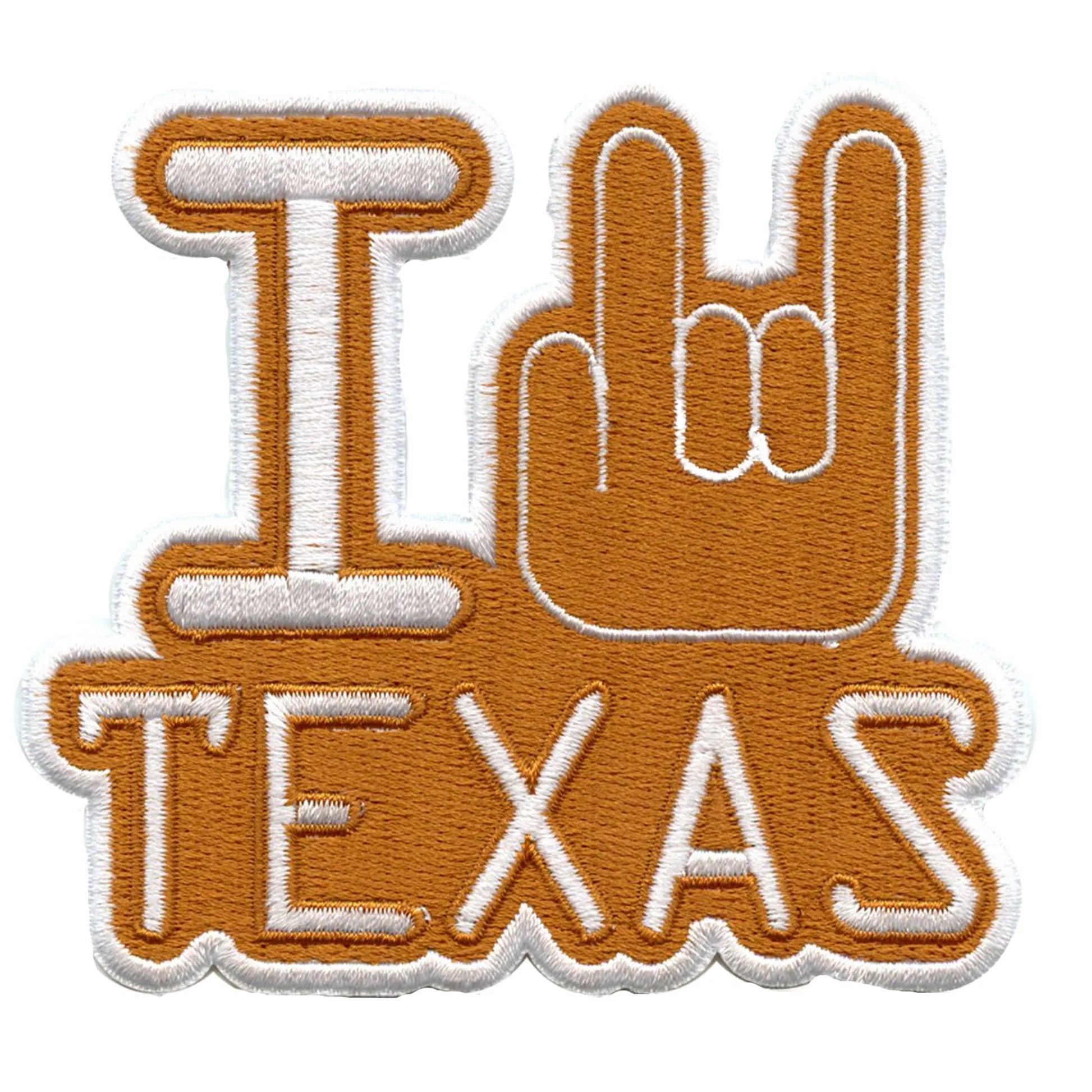 I Love Texas With Hand Patch Austin University Embroidered Iron On