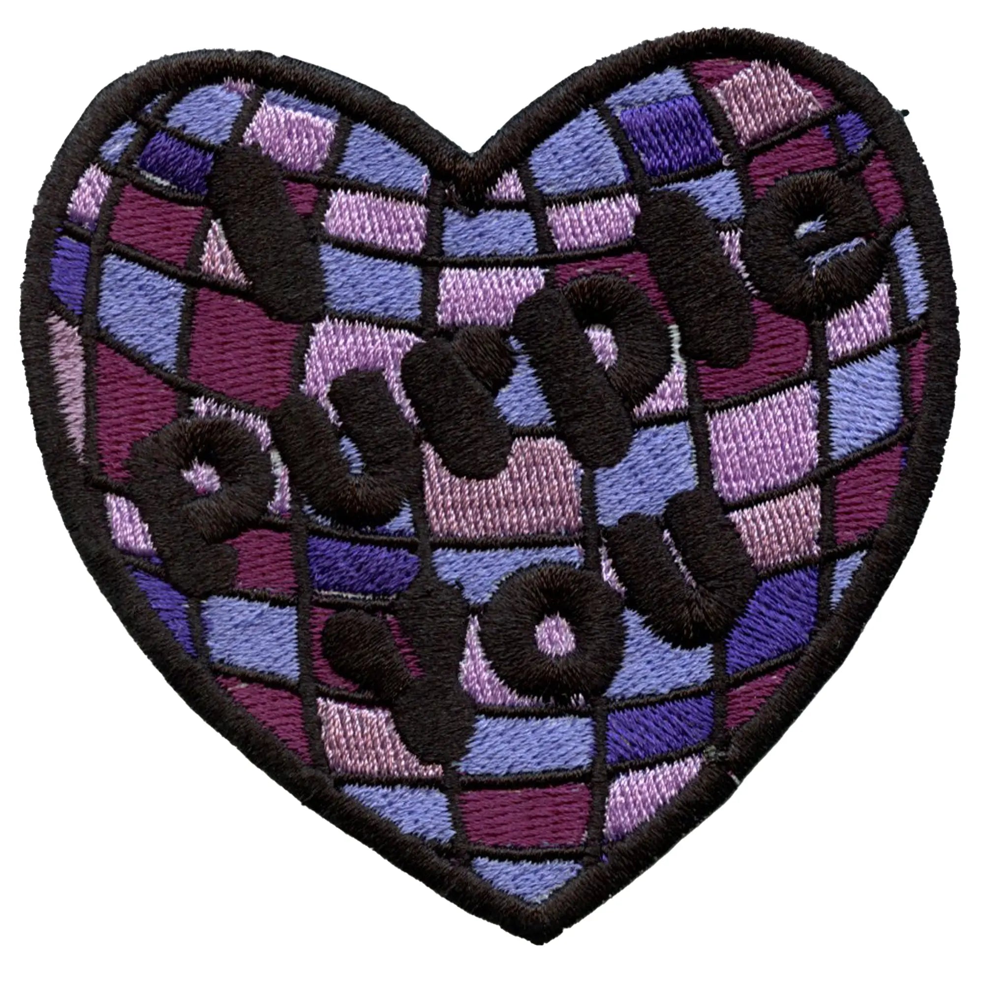 I Purple You Patch Korean Music Heart Embroidered Iron On
