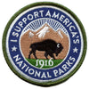 I Support Americas Patch National Parks 1916 Embroidered Iron On