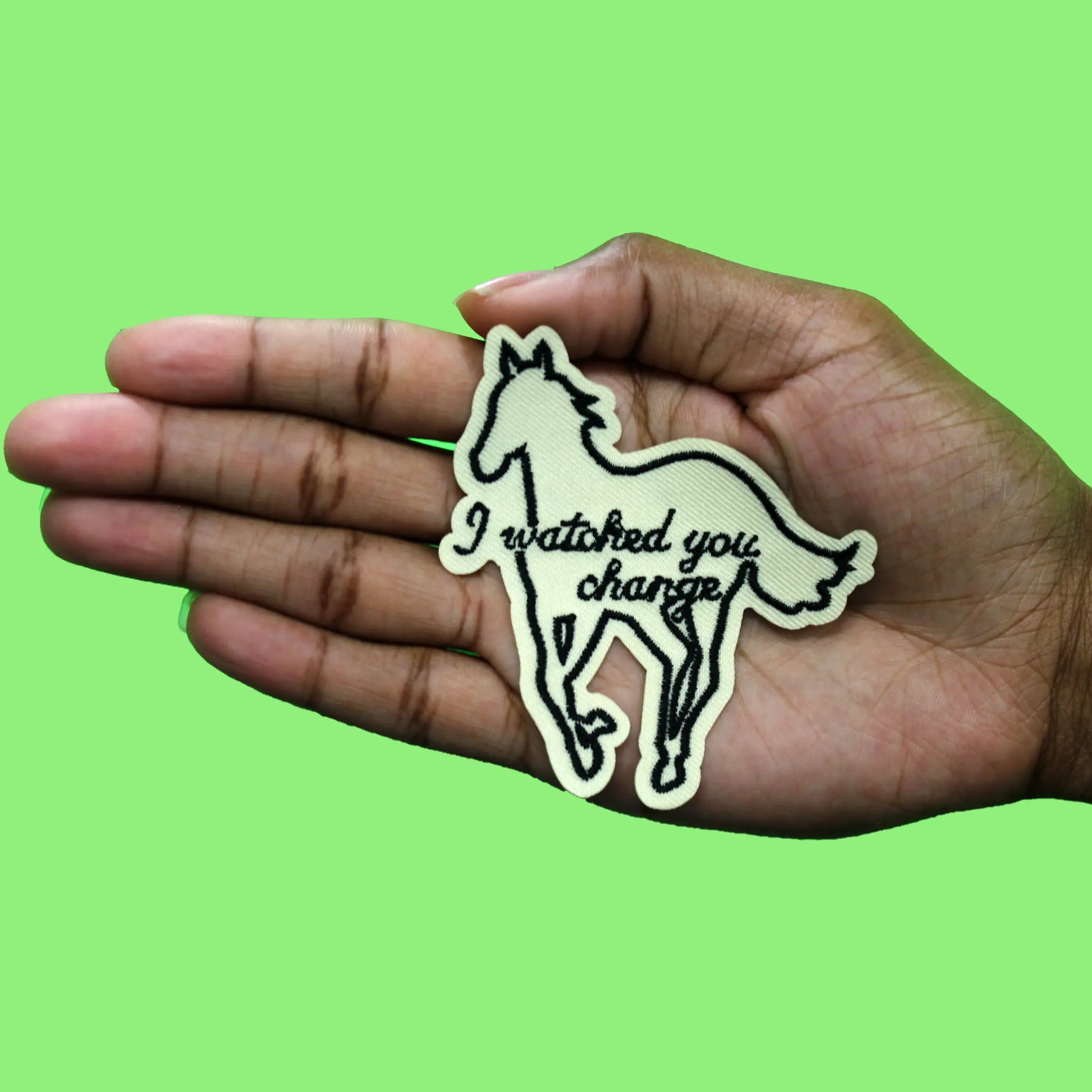 I Watched You Change Patch NuMetal Rock Band Embroidered Iron On