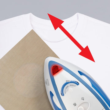 5. Reverse garment inside out and repeat the ironing process.