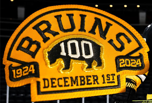 2013 Boston Bruins Team 90th Anniversary Season Logo Patch Jersey