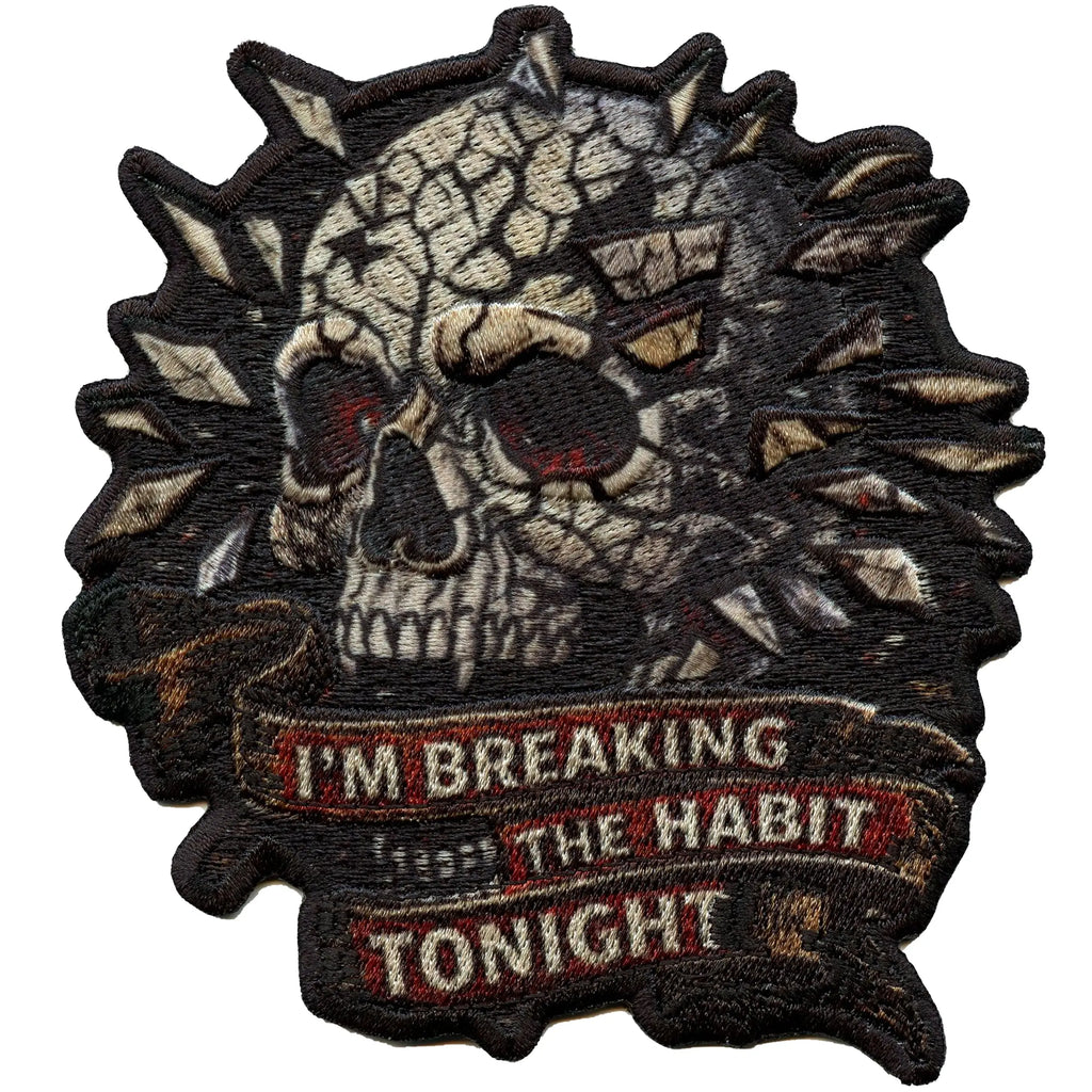 I'm Breaking The Habit Tonight Patch Rock Band Music Embroidered Iron On