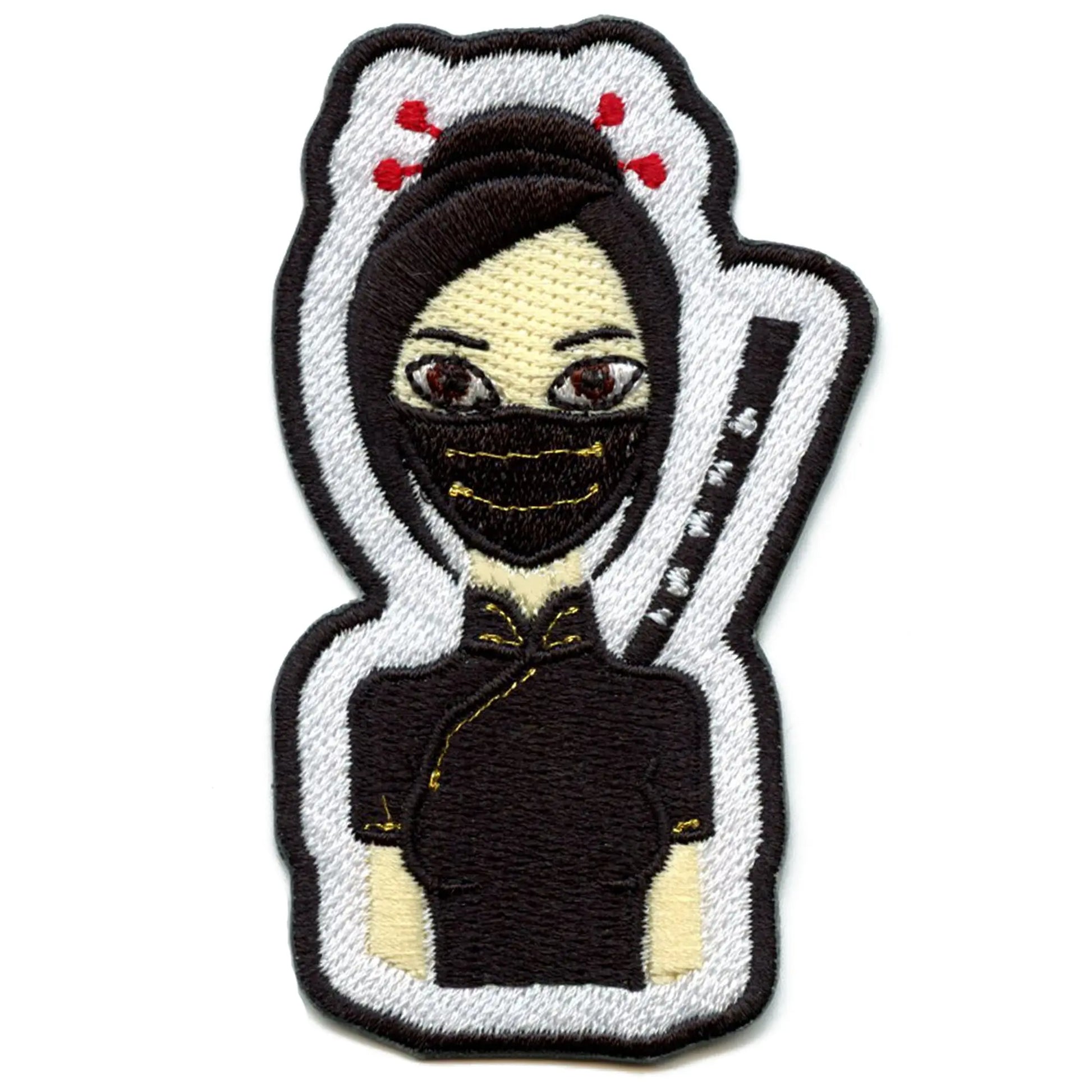 I'm Not A Virus Woman Embroidered Iron On Patch
