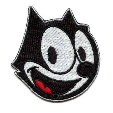 Iconic Kids Cartoon Patch Cat Face Portrait Embroidered Iron On