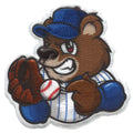 Illinois Chicago Mascot PhotoPatch Baseball Bear Parody Embroidery Iron On