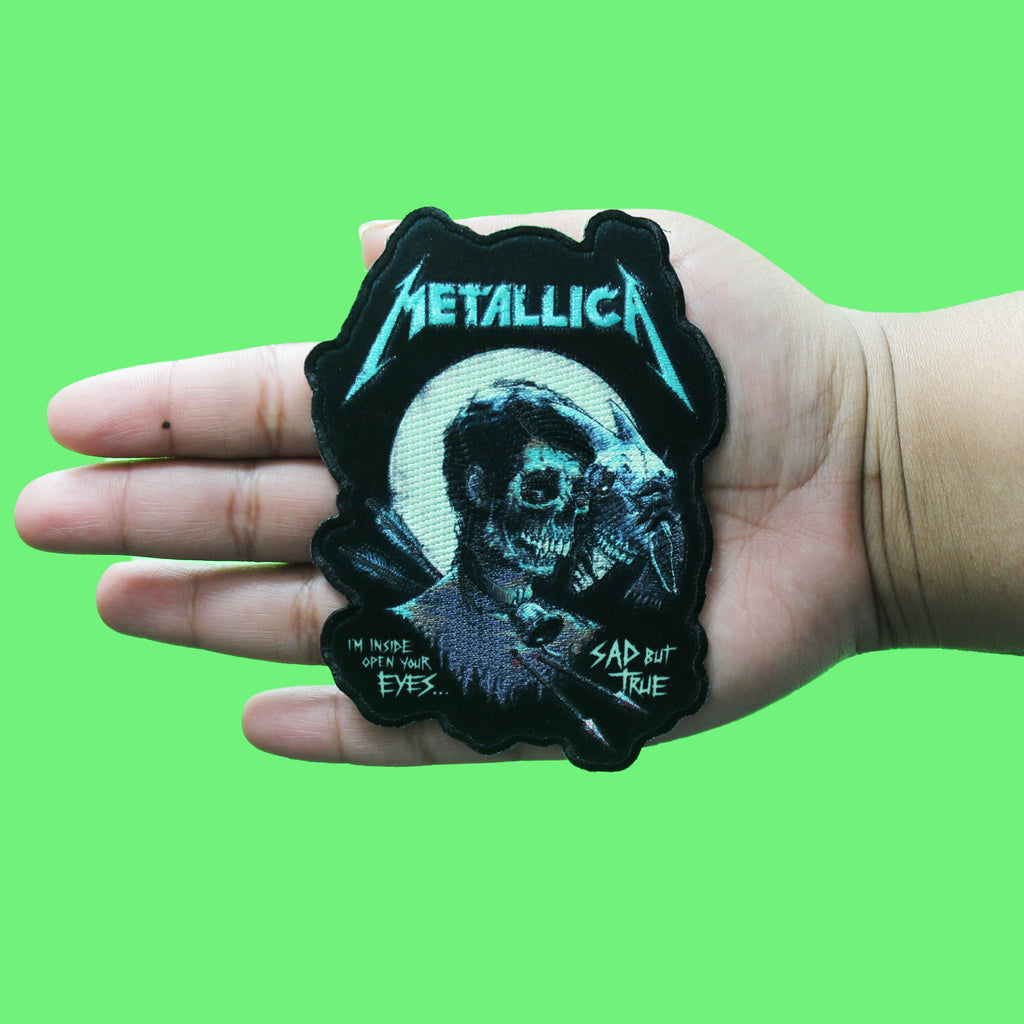 Metallica Rock Band Patch Im Inside Open Your Eyes Sublimation Embroidered Iron On
