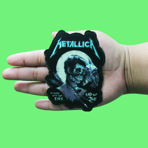 Metallica Rock Band Patch Im Inside Open Your Eyes Sublimation Embroidered Iron On