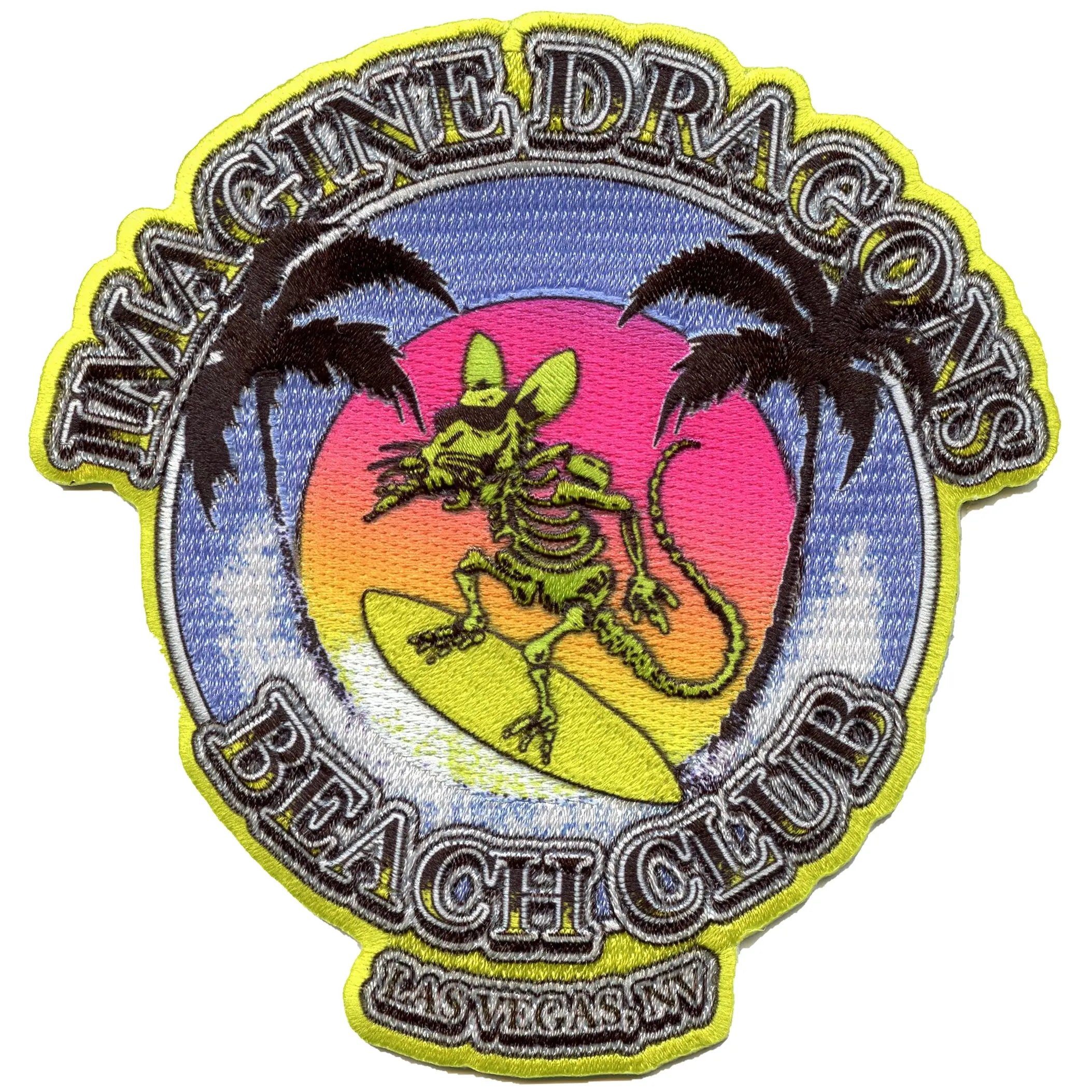 Imagine Dragons Beach Club Patch Alternative Band Sublimated Embroidered Iron On