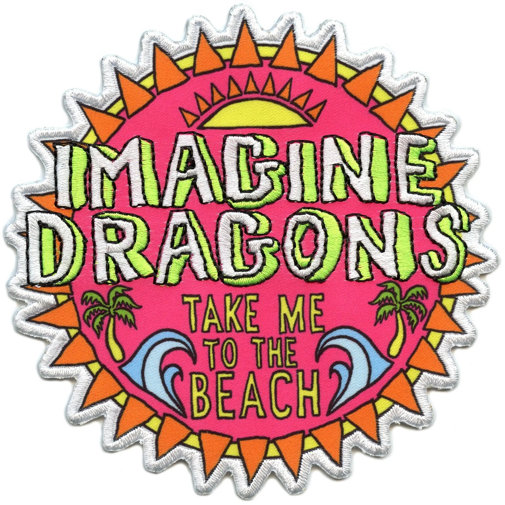 Imagine Dragons Take Me To The Beach Patch Alternative Band Sublimated Embroidered Iron On