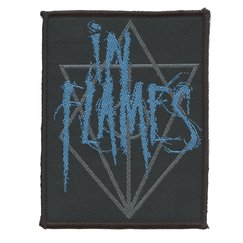 In Flames Band Patch  Heavy Metal Scratched Logo Embroidered Iron On