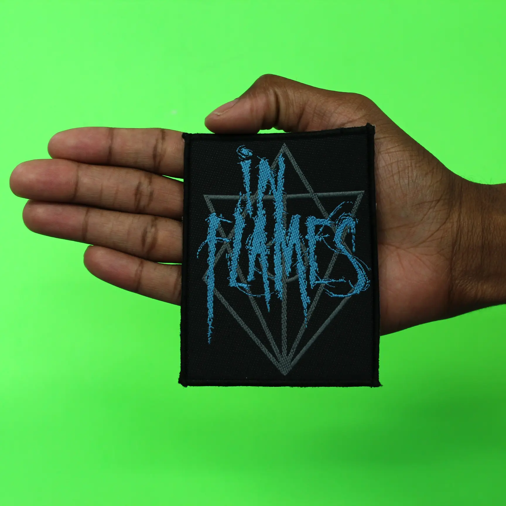 In Flames Band Patch  Heavy Metal Scratched Logo Embroidered Iron On