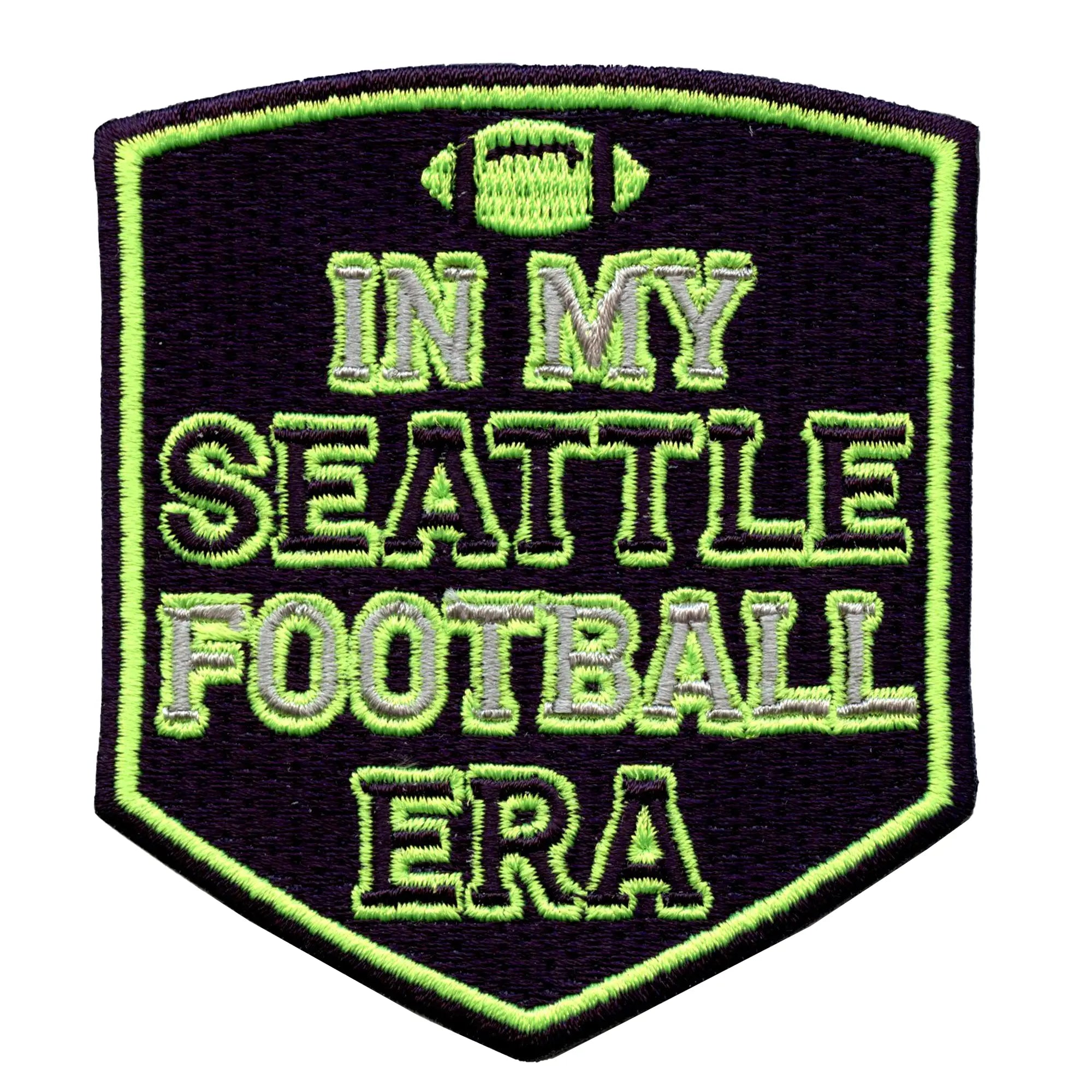 In My Football Era Patch Seattle Sports Team Embroidered Iron On