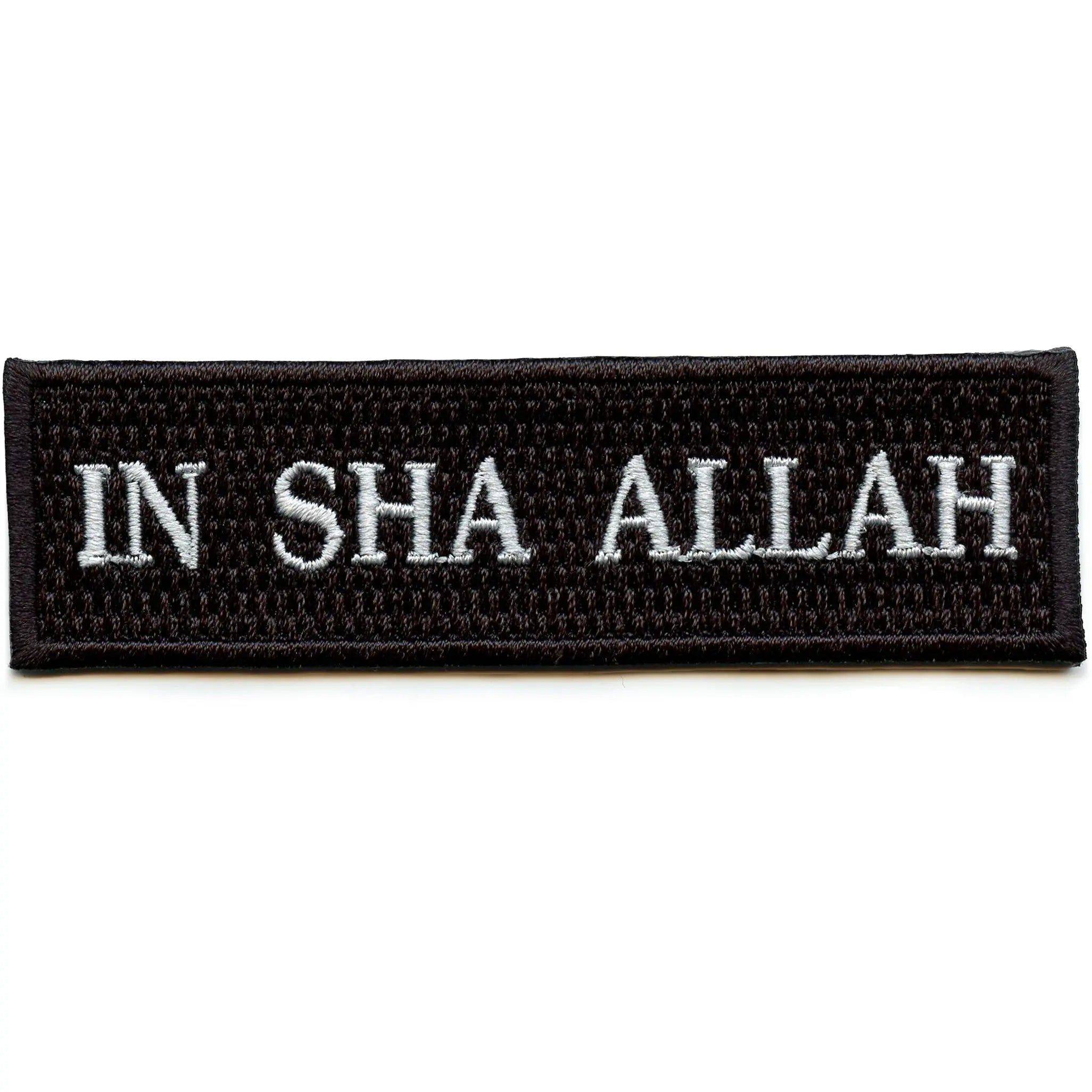 In Sha Allah Patch God Willing Arabic Embroidered Iron On