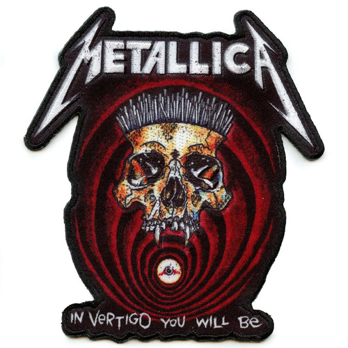 In Vertigo Detail Patch Metallica Heavy Metal Sublimation Embroidered Iron-On