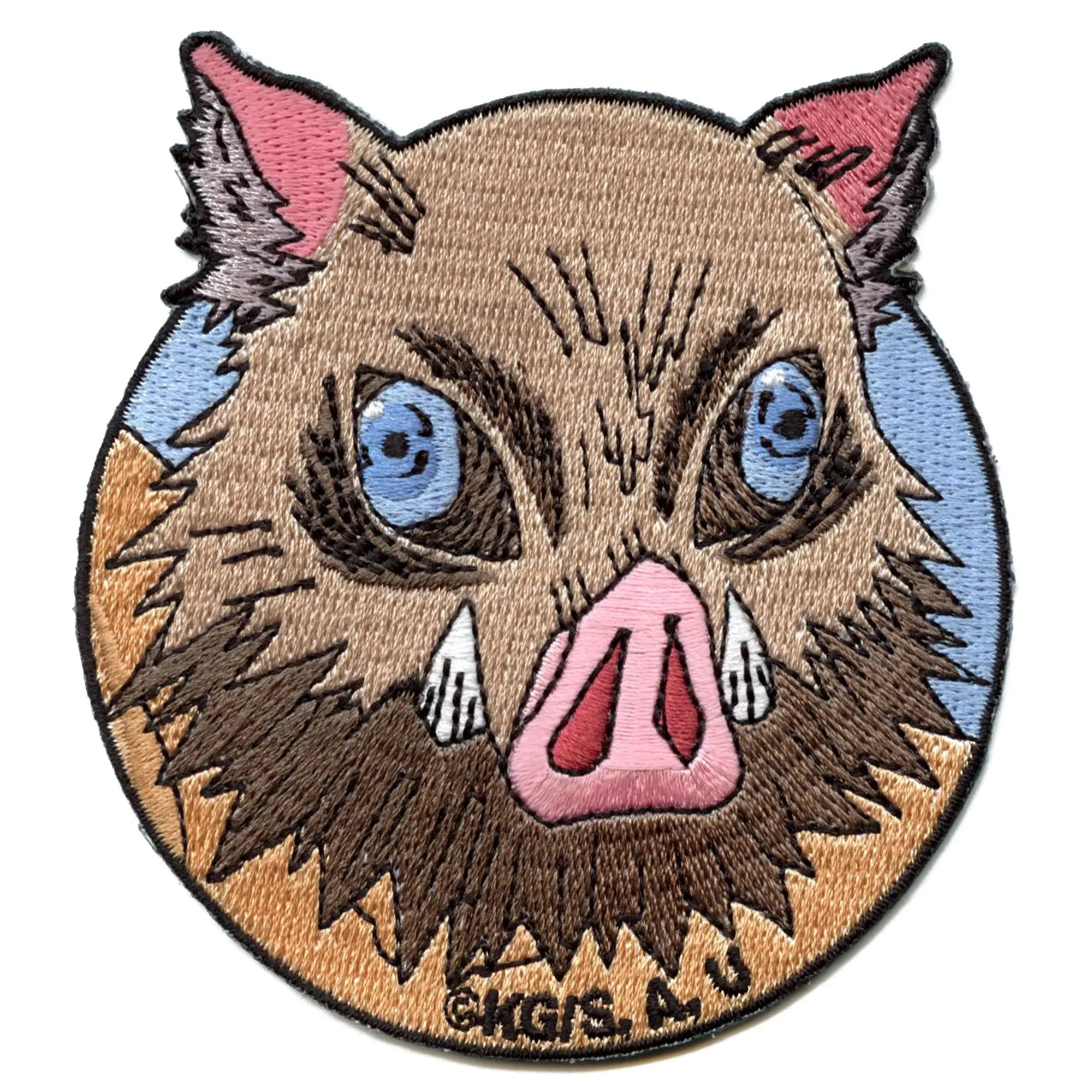Demon Slayer Inosuke Hashiriba Patch Anime Character Embroidered Iron ...