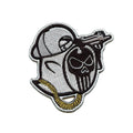 Ghost Rapper With Chain Patch Hip Hop Music Embroidered Iron On
