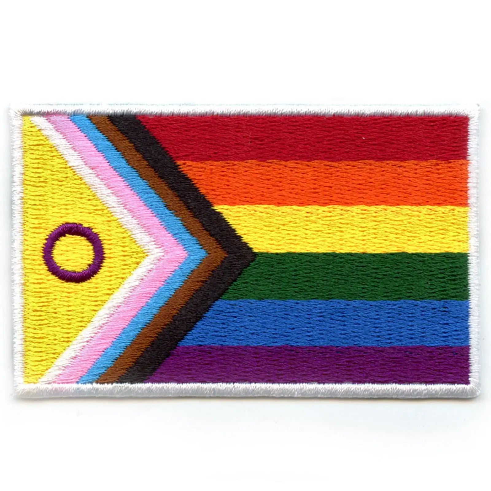Intersex-Inclusive Flag Patch LGBTQ Pride Embroidered Iron-On