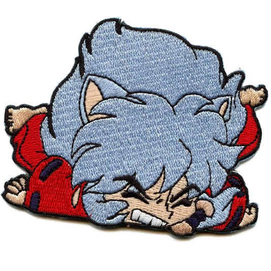 Inuyasha Fallen Patch Pout Face Headshot Embroidered Iron On