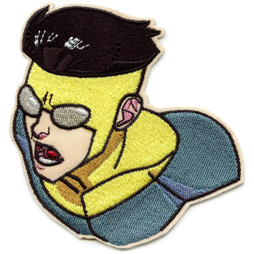 Invincible Head Shot Patch Adult Superhero Series Embroidered Iron On
