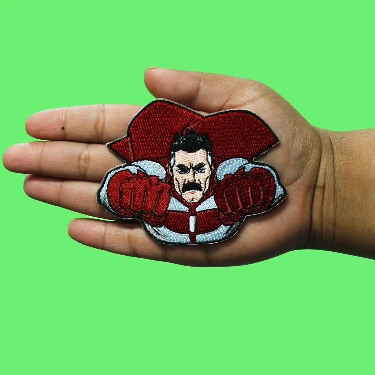 Invincible Omni-Man Flying Pose Patch Adult Superhero Series Embroidered Iron On