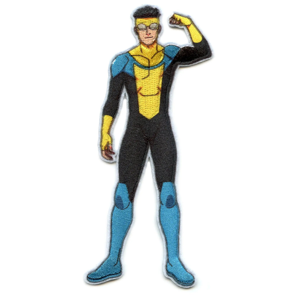 Invincible Strong Pose Patch Mark Superhero Series Embroidered Iron On